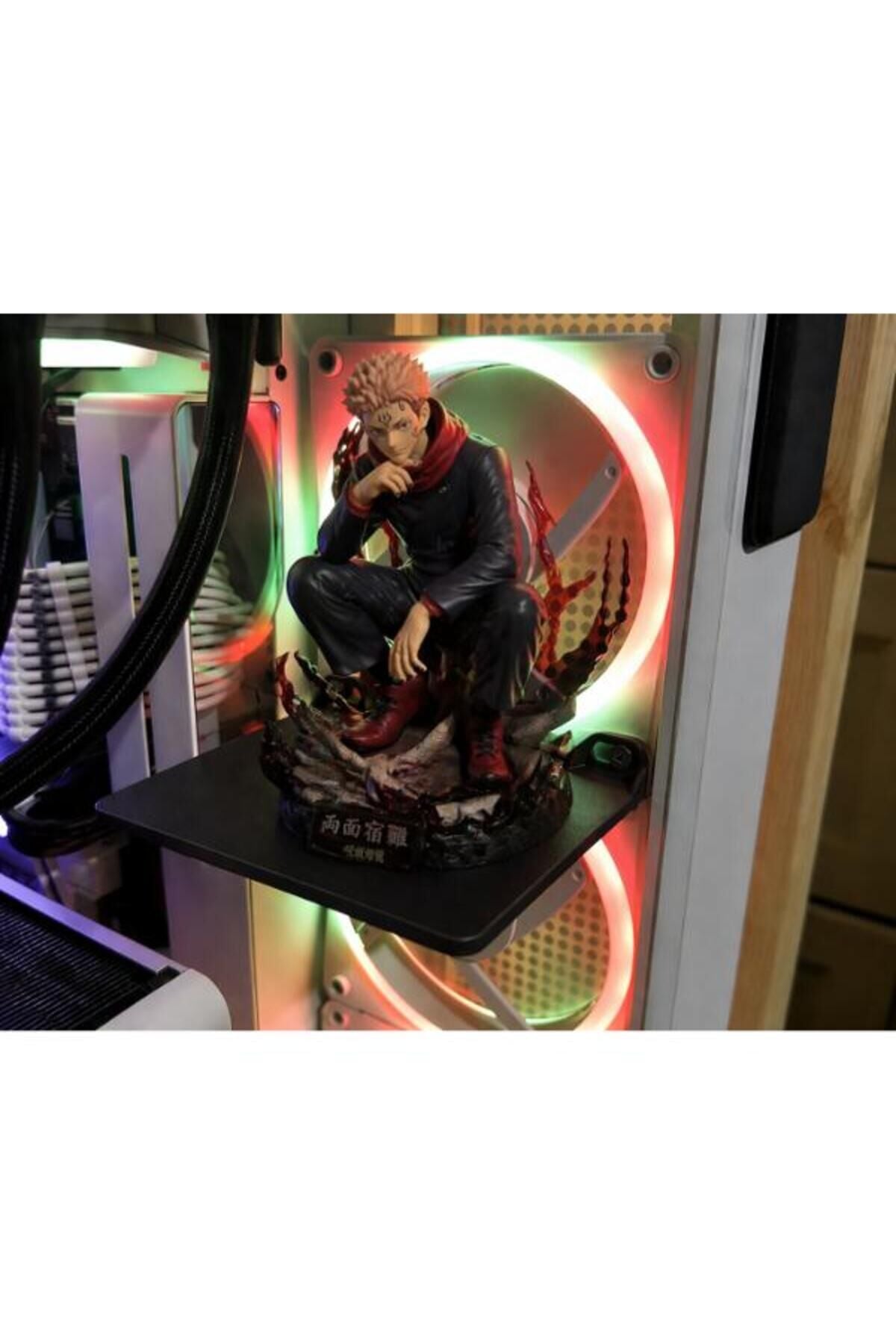 Stand Masaüstü Tutucu Organizer Siyah Kasa İçi Figür Rafı 120x100 mm Oyun Pc Aksesuarı, Bilgisayar Standı (Vida ile gönderilir) Pratik Kullanım Yer Tasarrufu Sağlayan