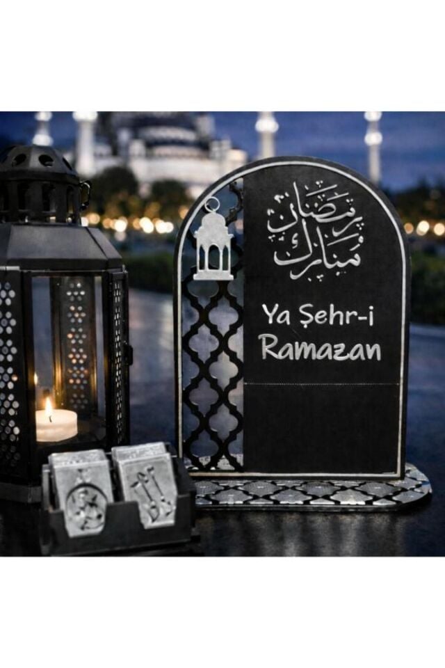 Dekoratif Obje ve Biblo Organizer Düzenleyici RAMAZAN TAKVİMİ,GÜN SAYACI, DEKORATİF MASAÜSTÜ ORGANİZERİ Pratik Kullanım Yer Tasarrufu Sağlayan