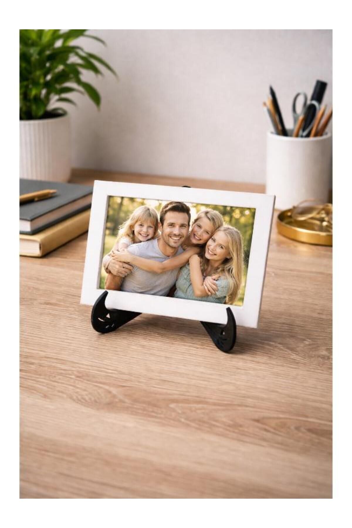 Stand Masaüstü Tutucu Organizer 2'li Masa Üstü Fotoğraf Çerçevesi Standı – Ayaklı, Modern Dekoratif Çerçeve Pratik Kullanım Yer Tasarrufu Sağlayan