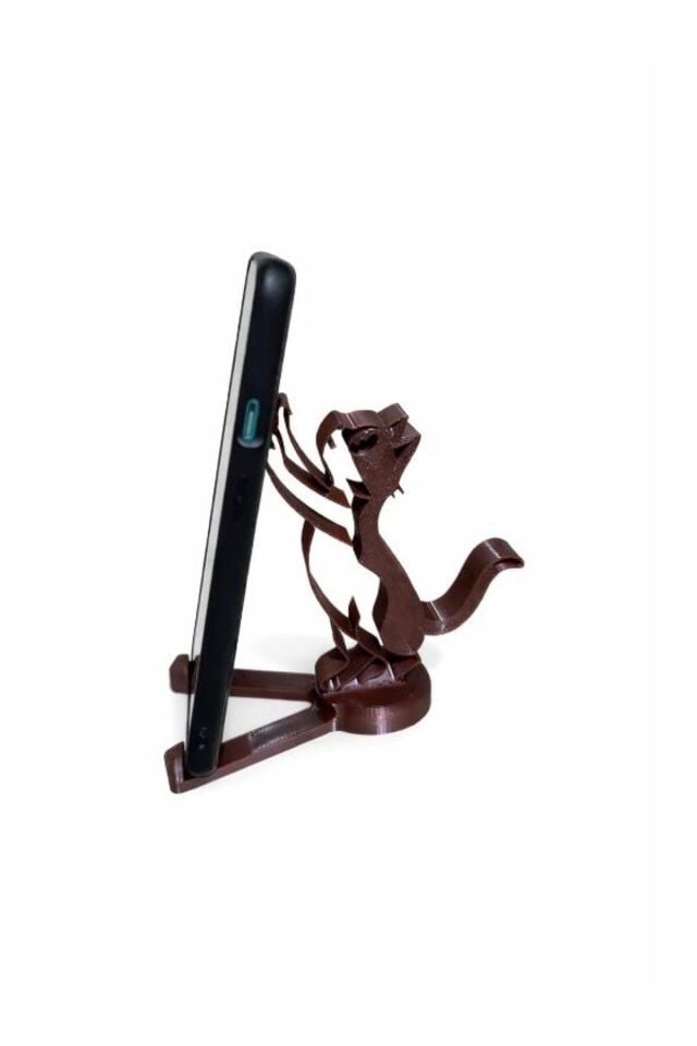 Stand Masaüstü Tutucu Organizer Telefon Tutucu, Dekoratif Tutacağı, Kedi Tasarımlı Standı Pratik Kullanım Yer Tasarrufu Sağlayan