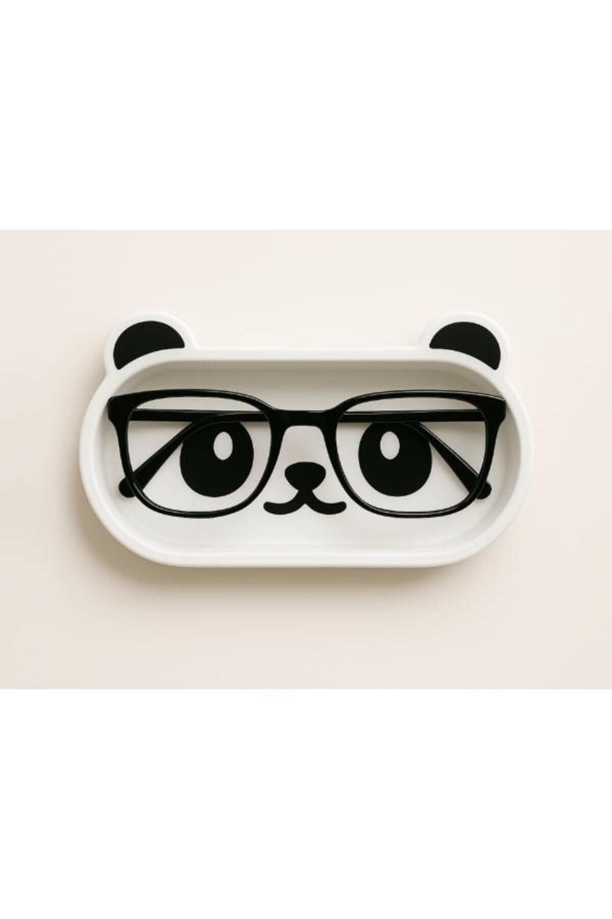 Stand Masaüstü Tutucu Organizer Panda Figürlü Gözlük Tepsi – Sevimli Standı Pratik Kullanım Yer Tasarrufu Sağlayan