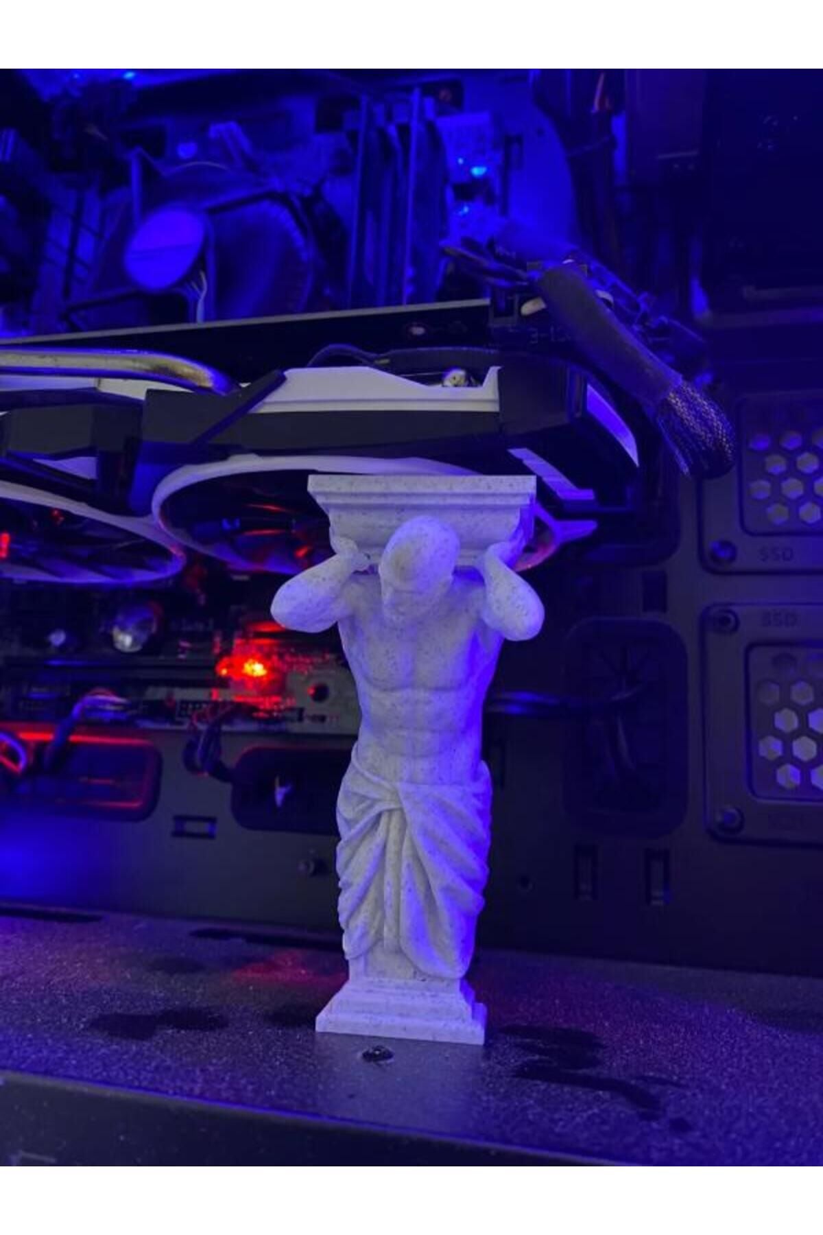 Yayıncı Aksesuarı Organizer Düzenleyici Atlas Gpu Desteği Ekran Kartı Destek Aparatı Şık 10cm Pratik Kullanım Yer Tasarrufu Sağlayan
