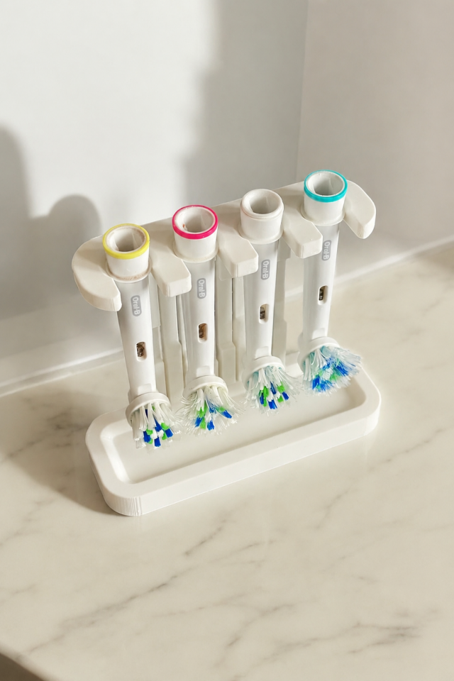Stand Masaüstü Tutucu Organizer Oral - b elektrikli diş fırçası başlık standı (diş fırçalık) Pratik Kullanım Yer Tasarrufu Sağlar