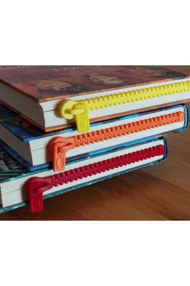Kitap Ayracı Organizer Düzenleyici Fermuar Şeklinde Şık Pratik Kullanım Yer Tasarrufu Sağlayan