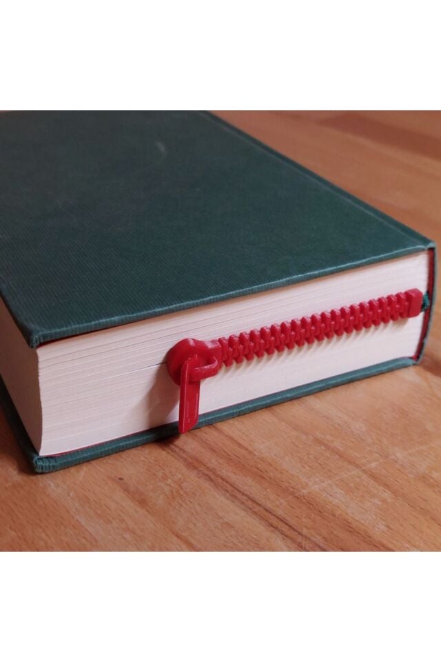 Kitap Ayracı Organizer Düzenleyici Fermuar Şeklinde Şık Pratik Kullanım Yer Tasarrufu Sağlayan